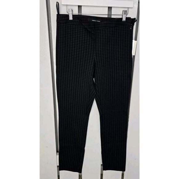 Amanda + Chelsea Black Navy Gingham Classic Workwear Stretch Size 8 Career - Picture 1 of 7